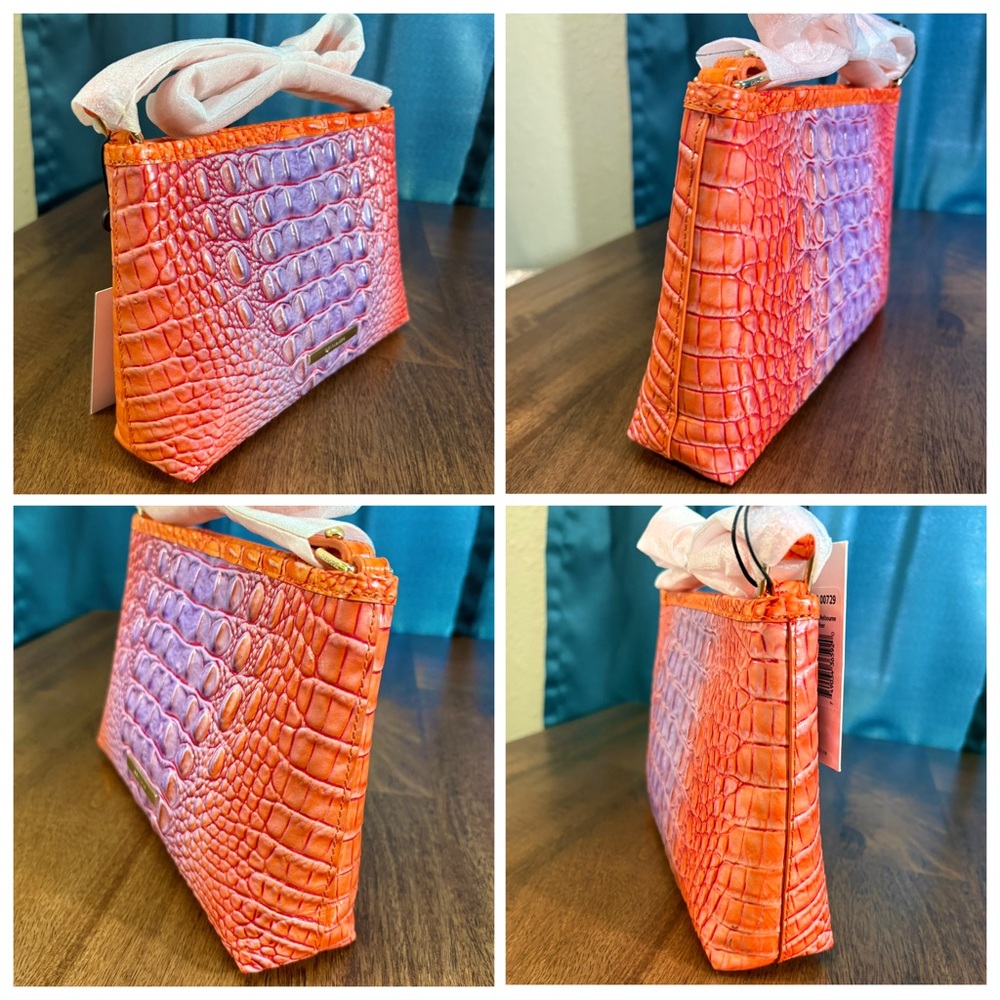 Brahmin NWT Lorelei - Daiquiri Ombre - Purple/Orange - VERY RARE - HTF - Picture 4 of 10